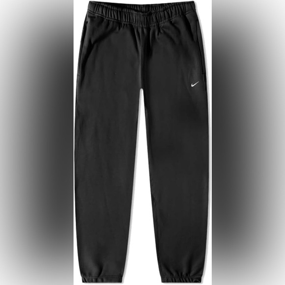 Nike Swoosh Relaxed Fit Black Joggers - Women’s Medium/Men’s Small - Picture 1 of 5